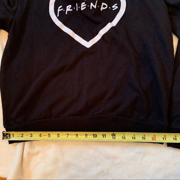 Friends black heart sweater size large - Picture 5 of 6